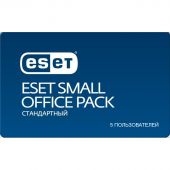 Вид Право пользования ESET Small Office Pack Стандартный 5 usr Рус. Card 12 мес., NOD32-SOS-NS(CARD)-1-5