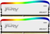 Фото Комплект памяти Kingston FURY Beast White RGB SE 2х8 ГБ DIMM DDR4 3600 МГц, KF436C17BWAK2/16