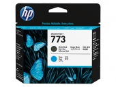 Photo Печатающая головка HP 773 Струйный Матовый черный/Голубой, C1Q20A