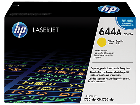 Картинка - 1 Тонер-картридж HP 644A Лазерный Желтый 12000стр, Q6462A