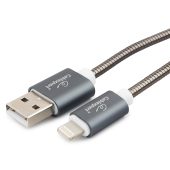 USB кабель Cablexpert USB Type A (M) -&gt; Lightning 1.8 м, CC-G-APUSB02Gy-1.8M