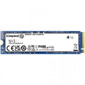 Диск SSD Kingston NV3 M.2 2280 4 ТБ PCIe 4.0 NVMe x4, SNV3S/4000G