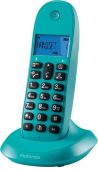 DECT-телефон MOTOROLA C1001LB+ бирюзовый, 107C1001TURQUES