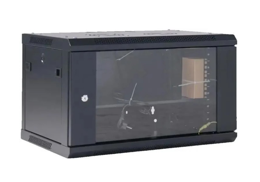 Настенный шкаф REXANT 04-0654 6U чёрный, 04-0654-112