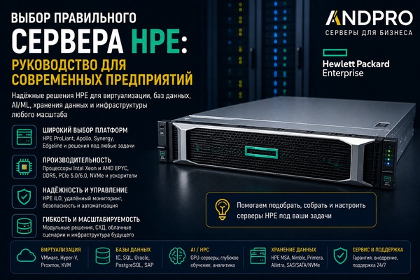 Архитектура вычислительных платформ HPE и сайзинг компонуемой инфраструктуры