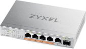 Коммутатор ZyXEL XMG-105HP 4-PoE Неуправляемый 6-ports, XMG-105HP-EU0101F