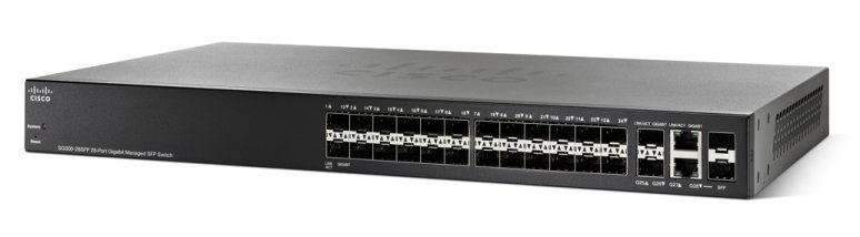 Картинка - 1 Коммутатор Cisco SG300-28SFP Управляемый 28-ports, SG300-28SFP-K9-EU