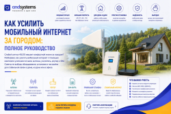 Как усилить мобильный интернет за городом