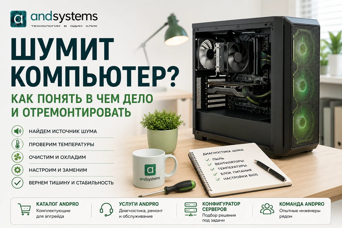 Шумит компьютер: как понять, в чем дело, и отремонтировать