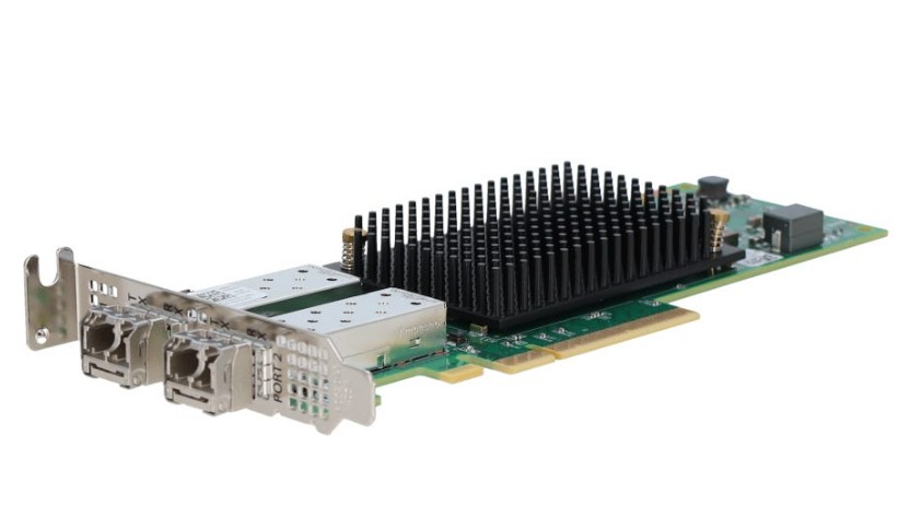 Адаптер главной шины Dell Emulex LPe36002 Fibre Channel 64 Гб/с, 540-BDRS