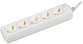 Сетевой удлинитель IEK У05 7 м белый, WYP10-10-05-07-Z-G