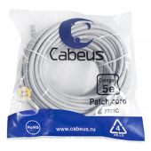 Патч-корд Cabeus UTP кат. 5e серый 20 м, PC-UTP-RJ45-Cat.5e-20m