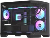 Корпус Formula V Crystal Z6M Floe V2 Mini Tower Без БП чёрный, CRYSTAL Z6M FLOE BLACK V2