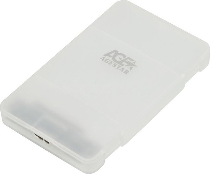 Внешний корпус для HDD/SSD AgeStar 3UBCP3 2.5" белый, 3UBCP3 (WHITE)