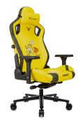 Кресло для геймеров KNIGHT Craft Dragon жёлтый, эко.кожа, KNIGHT CRFT DRAGON Y
