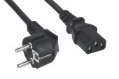 Кабель питания Cabeus IEC 320 C13 -&gt; Schuko CEE 7 0.6 м, PC-186-VDE-1.0-0.6M