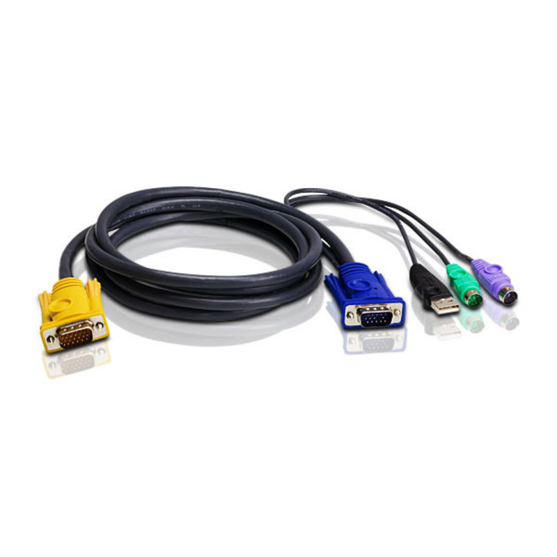 Картинка - 1 KVM-кабель ATEN 1,8м, 2L-5302UP