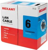 Кабель REXANT UTP кат. 6 серый 305 м, 01-0067