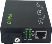 Медиаконвертер Digma 1000Base-T-1000Base-X RJ-45-SC, DMC-1G35-20AL