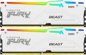 Комплект памяти Kingston Fury Beast White Expo 2х16 ГБ DIMM DDR5 6000 МГц, KF560C36BWEAK2-32