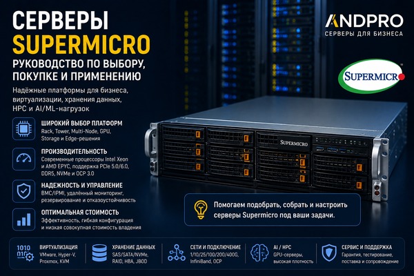 Серверы Supermicro: руководство по выбору и применению