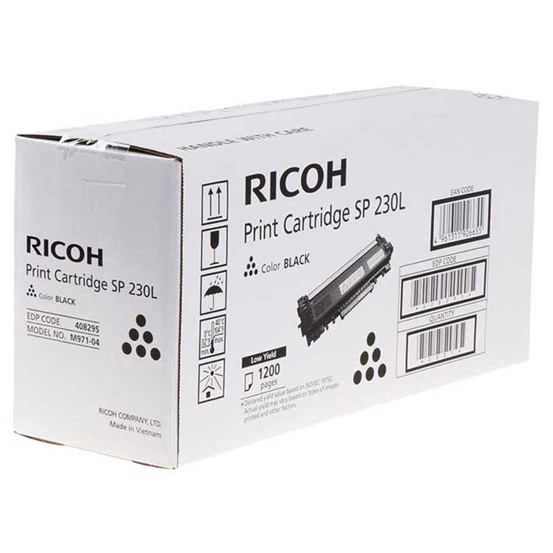 Тонер-картридж Ricoh SP230L Лазерный Черный 1200стр, 408295