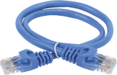Патч-корд ITK UTP кат. 6 синий 2 м, PC03-C6U-2M