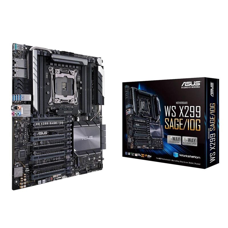 Материнская плата Asus WS X299 SAGE/10G CEB LGA 2066, 90SW00H0-M0EAY0