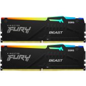 Комплект памяти Kingston FURY Beast RGB XMP 2х16 ГБ DIMM DDR5 6000 МГц, KF560C30BBAK2-32