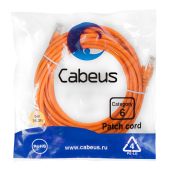 Патч-корд Cabeus UTP кат. 6 Оранжевый 5 м, PC-UTP-RJ45-Cat.6-5m-OR-LSZH
