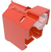Блокиратор Panduit PSL-DCPLE +ключ (упак:10шт) красный, PSL-DCPLE