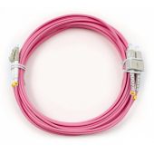 Оптический патч-корд Cabeus MM 50/125 мкм розовый 7 м, FOP-50-OM4-LC-SC-7m