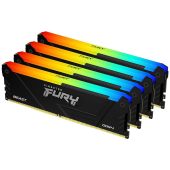 Комплект памяти Kingston Fury Beast Black RGB 4х8 ГБ DIMM DDR4 2666 МГц, KF426C16BB2AK4/32