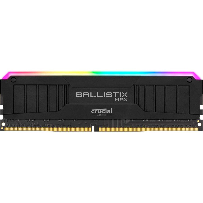 Картинка - 1 Модуль памяти Crucial Ballistix MAX RGB Black 8GB DIMM DDR4 4000MHz, BLM8G40C18U4BL