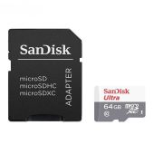 Фото Карта памяти SanDisk Ultra + Adapter microSDXC 64GB, SDSQUNR-064G-GN3MA