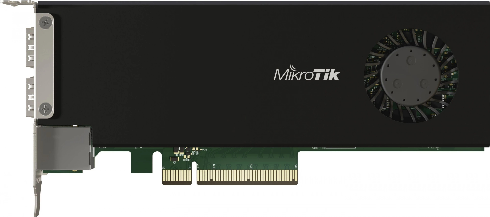 Сетевая карта Mikrotik CCR2004 25 Гб/с и 1 Гб/с SFP28 и RJ-45 2 + 1-port, CCR2004-1G-2XS-PCIE