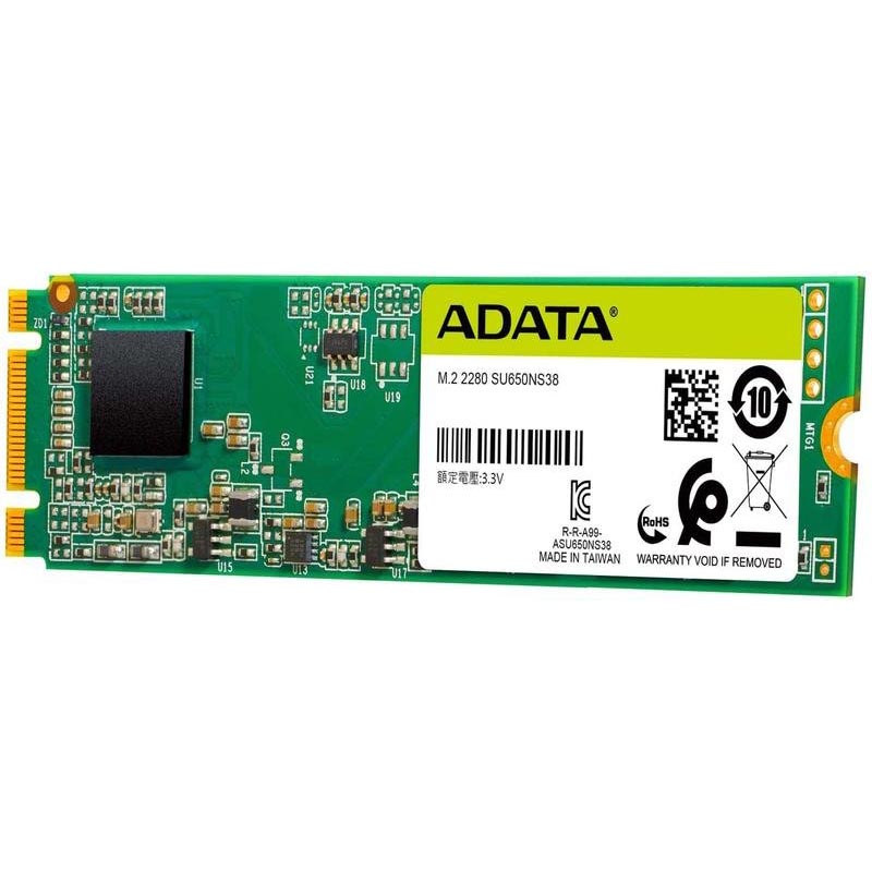 Картинка - 1 Диск SSD ADATA Ultimate SU650 M.2 2280 240GB SATA III (6Gb/s), ASU650NS38-240GT-C