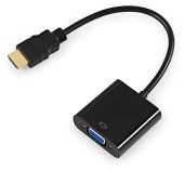 Видео кабель KingPrice KP-HDMI(m)-VGA(f) HDMI (M) -&gt; VGA (F) 0.1 м, KP-HDMI(M)-VGA(F)