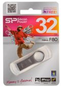 USB накопитель SILICON POWER Firma F80 USB Type A (USB 2.0) 32 ГБ, SP032GBUF2F80V1S