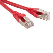 Патч-корд Hyperline FTP кат. 6 Красный 0,5 м, PC-LPM-STP-RJ45-RJ45-C6-0.5M-LSZH-RD