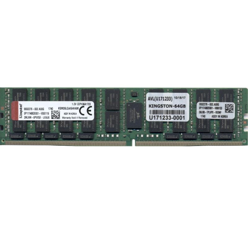 Картинка - 1 Модуль памяти Kingston Server Premier (Hynix C IDT) 64GB DIMM DDR4 LR 2666MHz, KSM26LQ4/64HCI