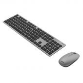 Photo Комплект Клавиатура/мышь Asus W5000 Беспроводной Серо-чёрный, 90XB0430-BKM0J0