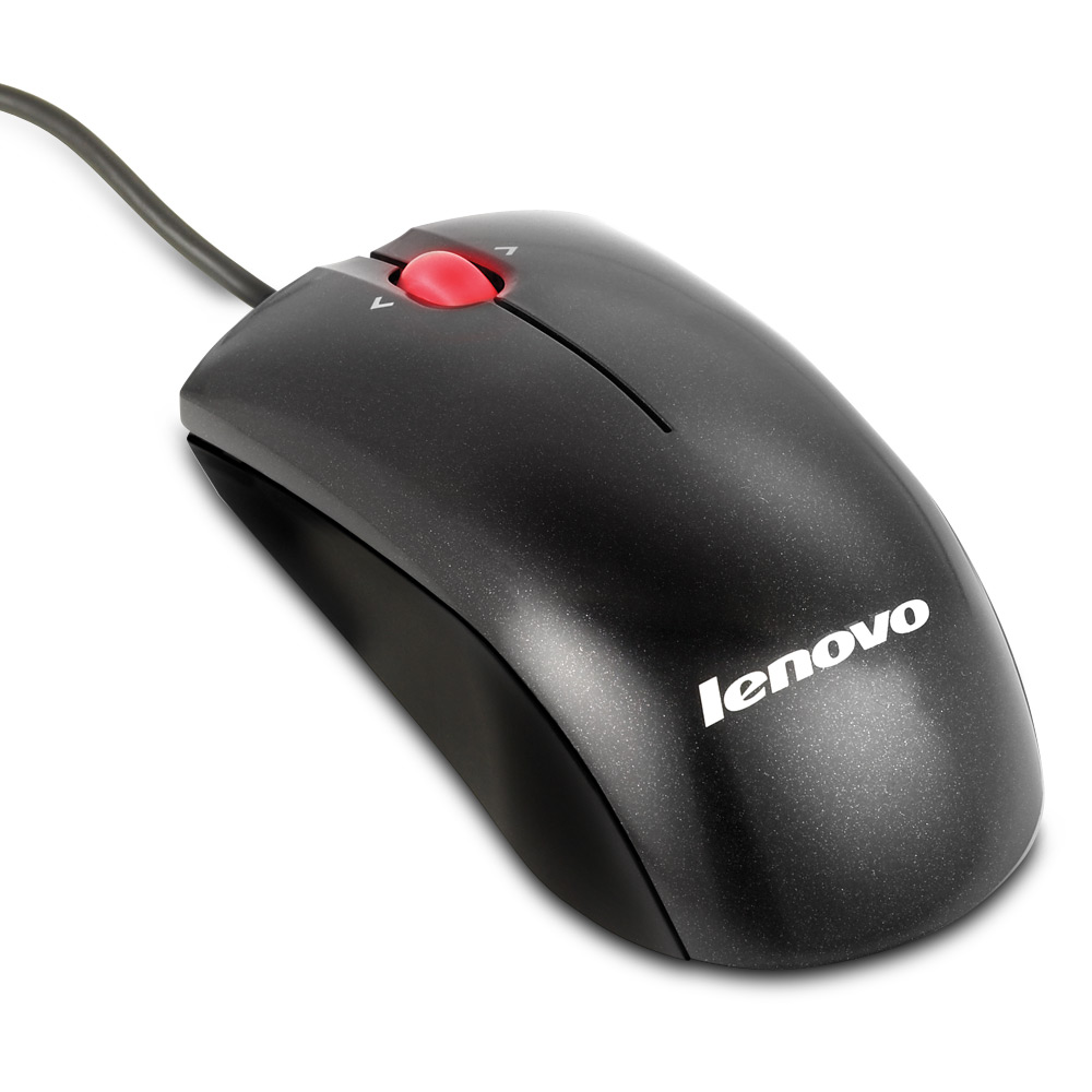 Картинка - 1 Мышь Lenovo USB Optical Mouse Проводная Чёрный, 06P4069