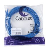 Патч-корд Cabeus UTP кат. 6 синий 5 м, PC-UTP-RJ45-Cat.6-5m-BL-LSZH