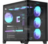 Корпус Formula Crystal U2 Midi Tower Без БП чёрный, CRYSTAL U2