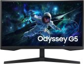 Монитор Samsung Odyssey G5 S27CG552EMXUE 27" VA чёрный, LS27CG552EMXUE