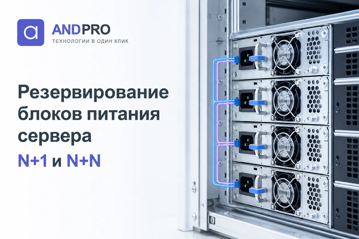 Резервирование блоков питания сервера по схемам N+1 и N+N