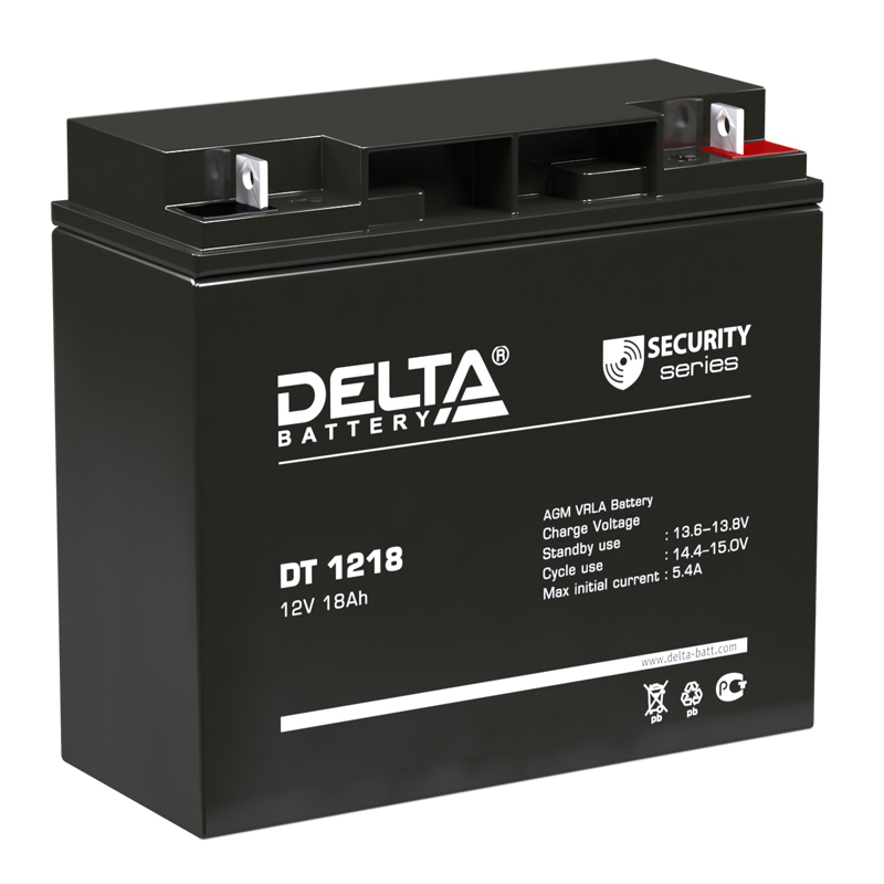 Батарея для дежурных систем Delta DT, DT 1218