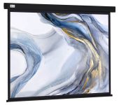 Вид Экран настенно-потолочный CACTUS Wallscreen 180x180 см 1:1 ручное управление, CS-PSW-180X180-BK