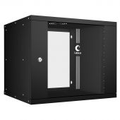 Настенный шкаф Cabeus WSC-05D Light 9U чёрный, WSC-05D-9U55/45-BK